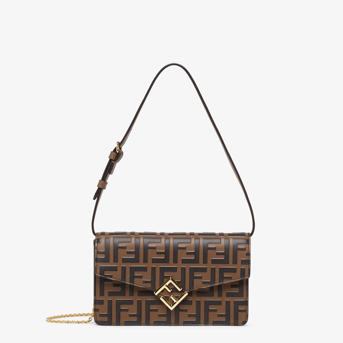 FF Diamonds Wallet On Chain - Brown