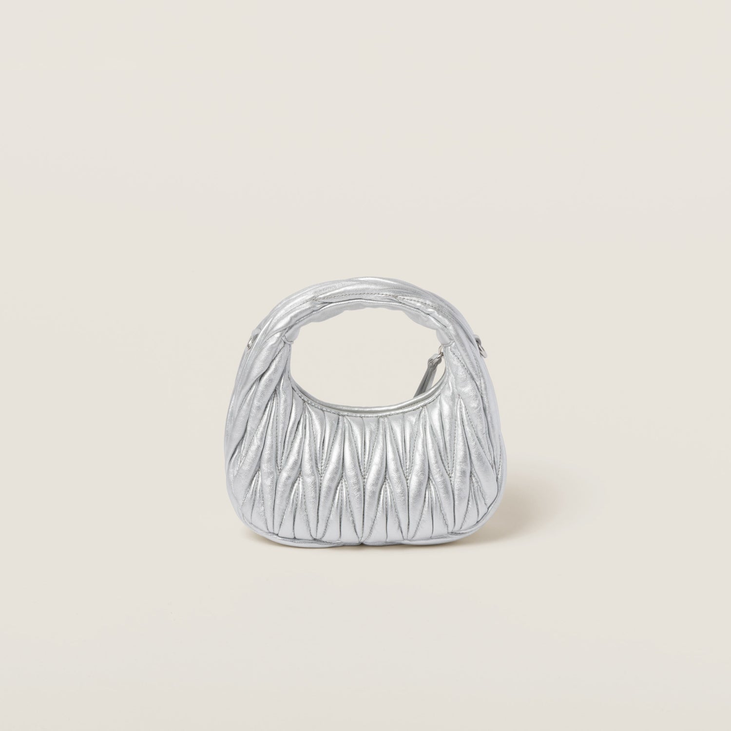 Wander matelassé nappa leather hobo mini-bag