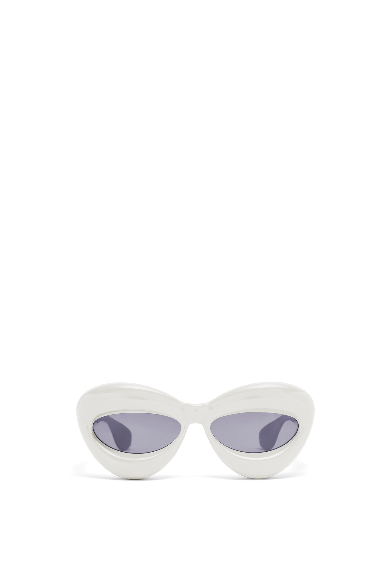 Inflated cateye sunglasses in nylon