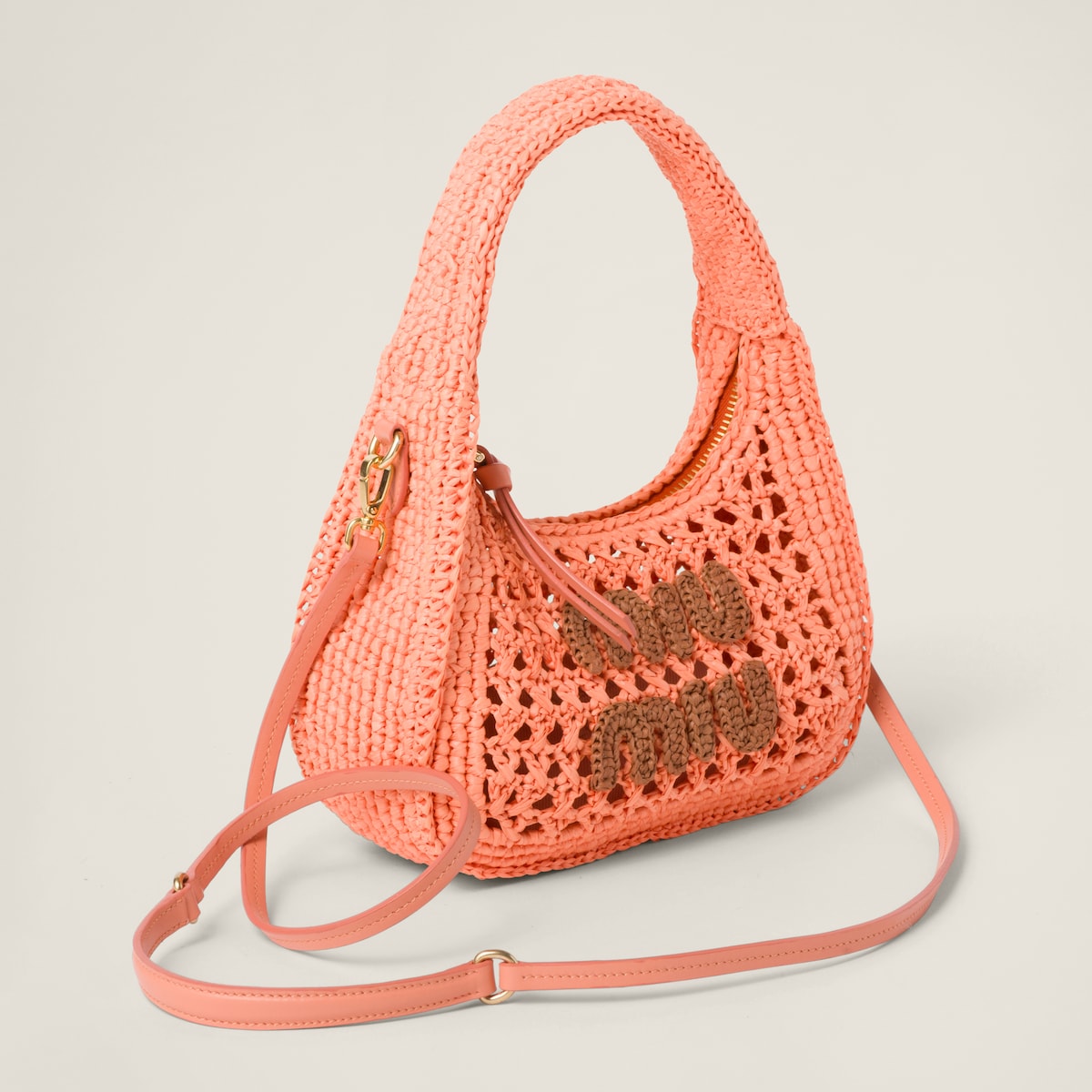 Wander woven fabric hobo bag