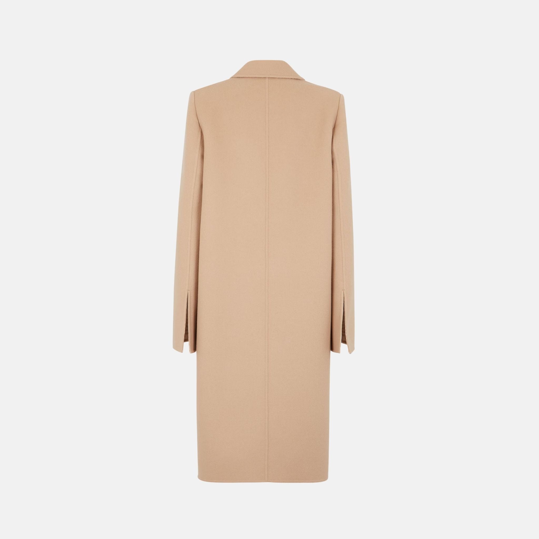 Fendi Beige Wool Coat, Back