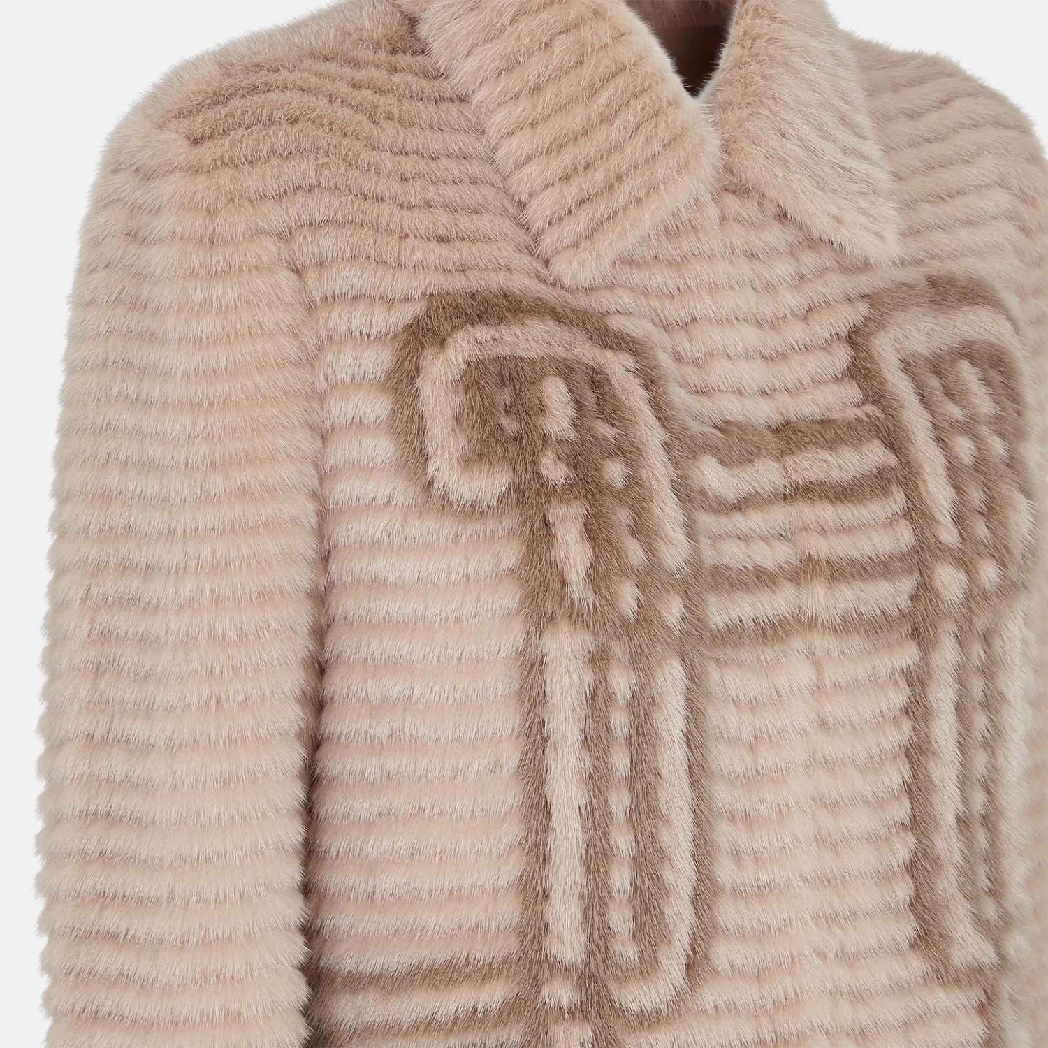 Fendi Brown Mink Jacket, Close