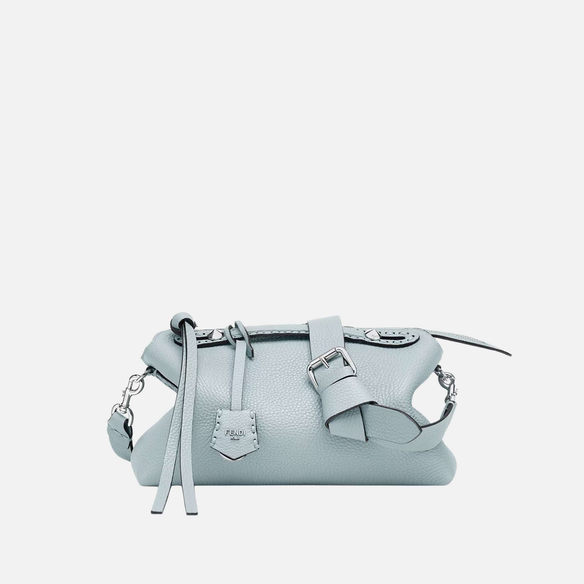 Fendi By The Way Selleria Medium Bag, Light Blue, Front