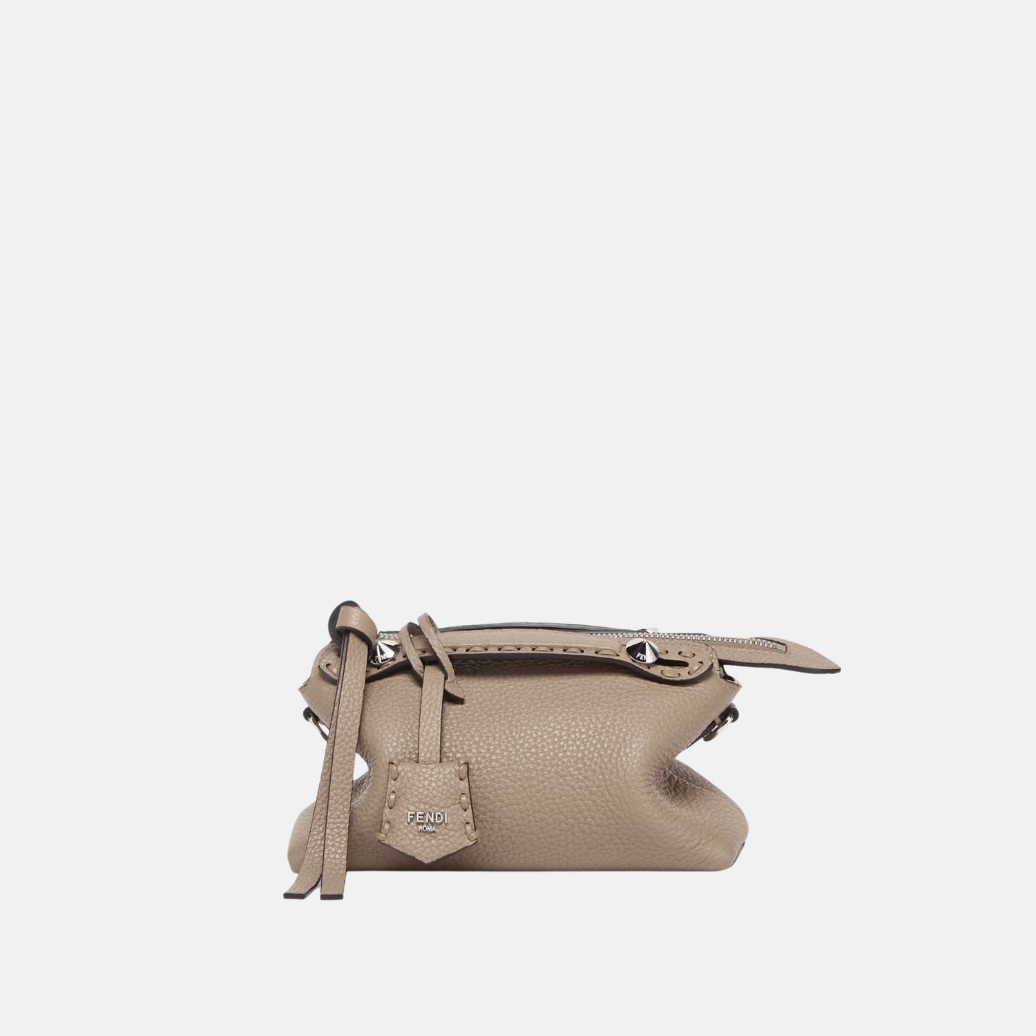 Fendi By The Way Selleria Mini Bag, Dove Grey, Front