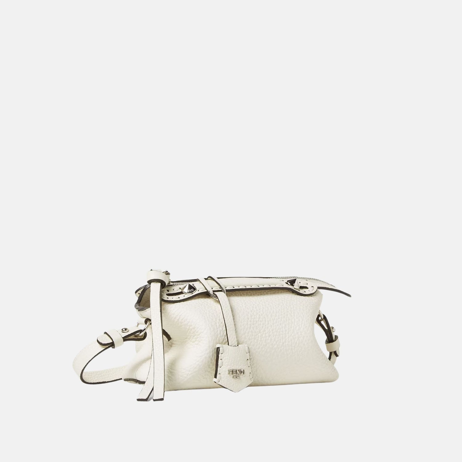 Fendi By The Way Selleria Mini Bag, White, Side