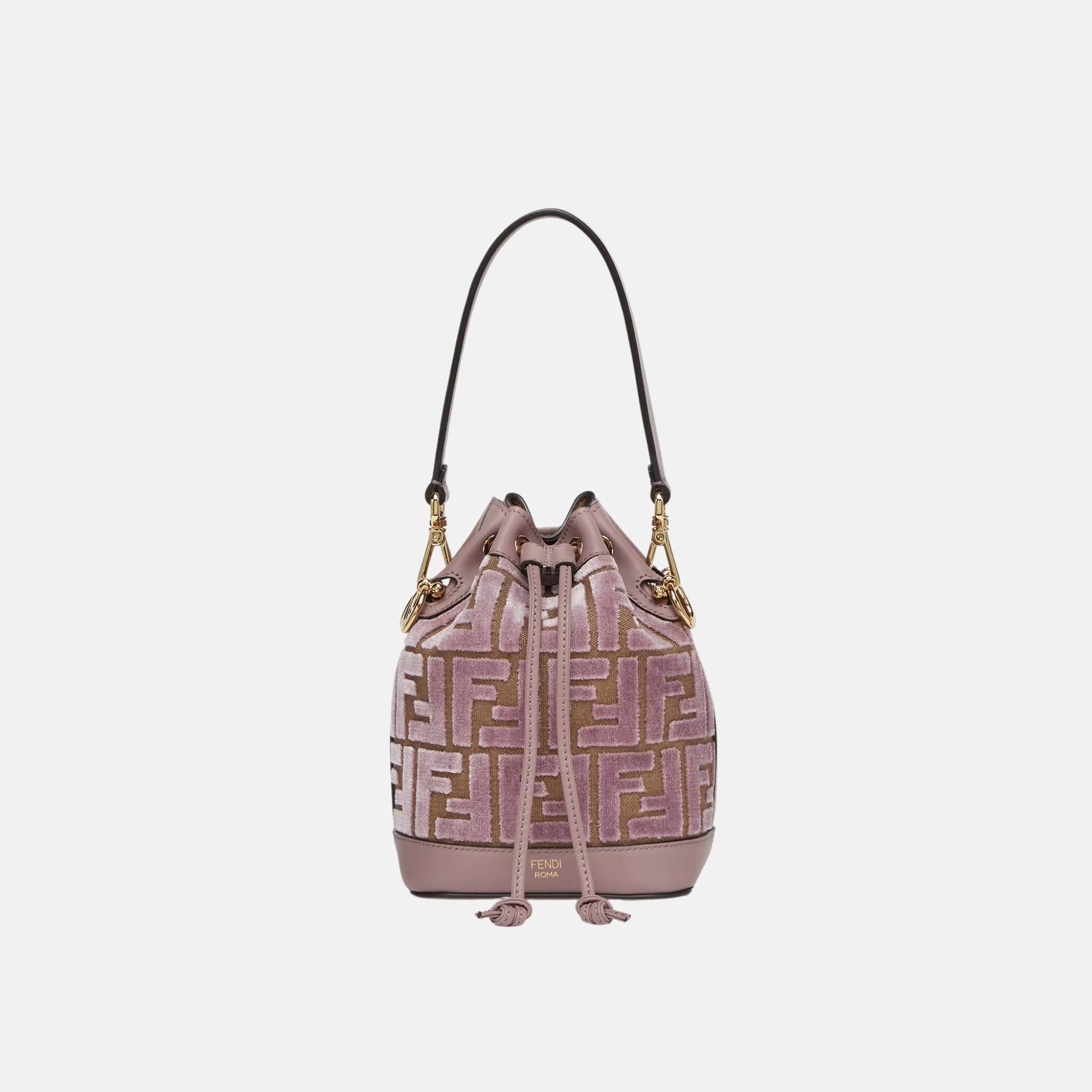 Fendi Mon Tresor Bucket Bag, Pink, Front