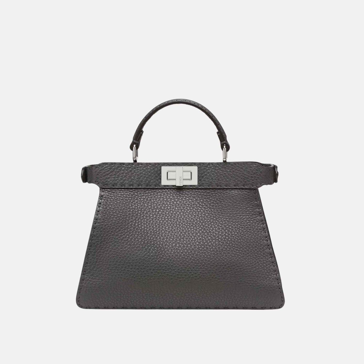 Fendi Peekaboo ISeeU Small Selleria Bag, Grey, Front