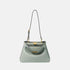 Fendi Peekaboo Soft Small Bag In Leather, Green, Front