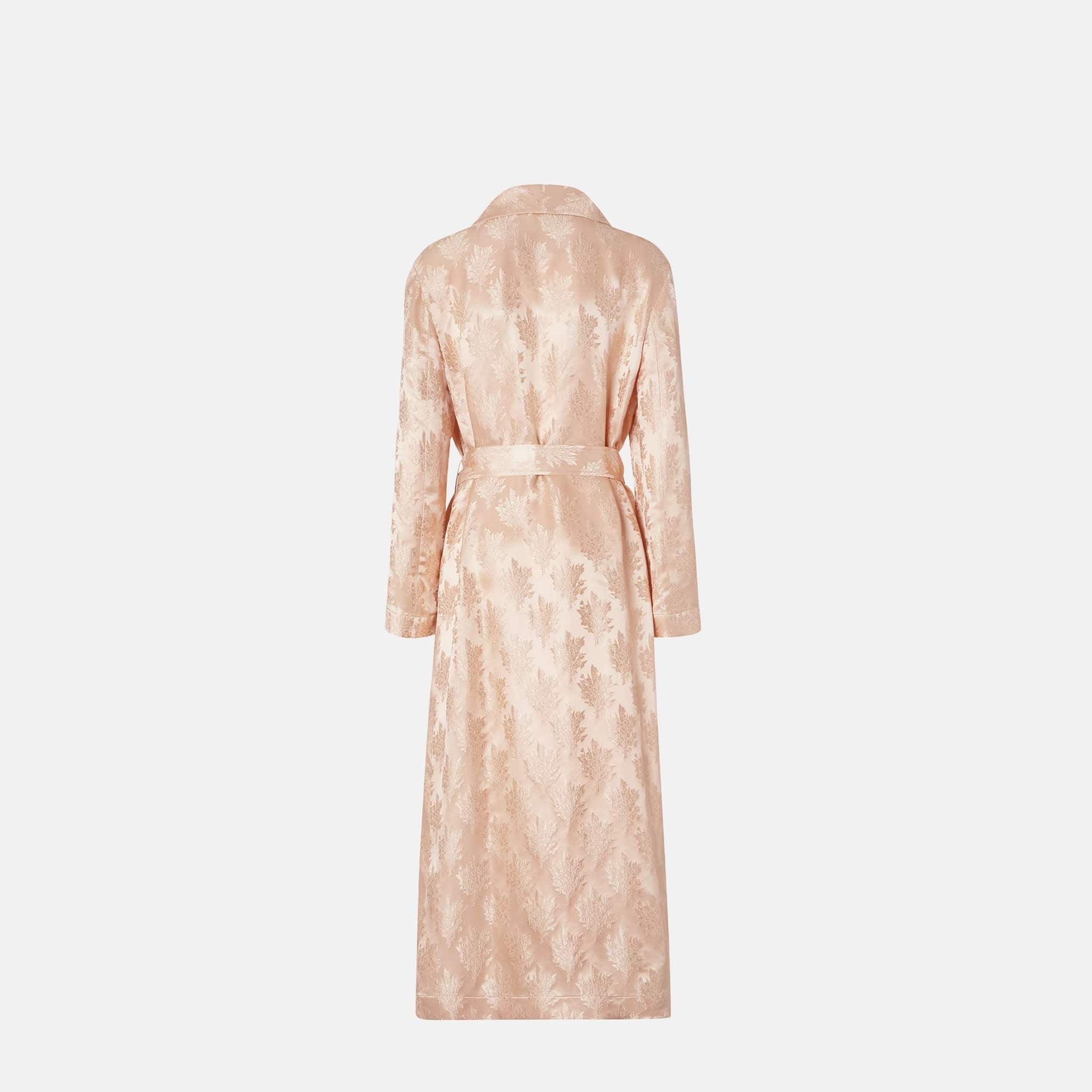 Fendi Pink Silk Overcoat, Back
