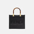 Fendi Sunshine Small Bag In Leather, Black, Front