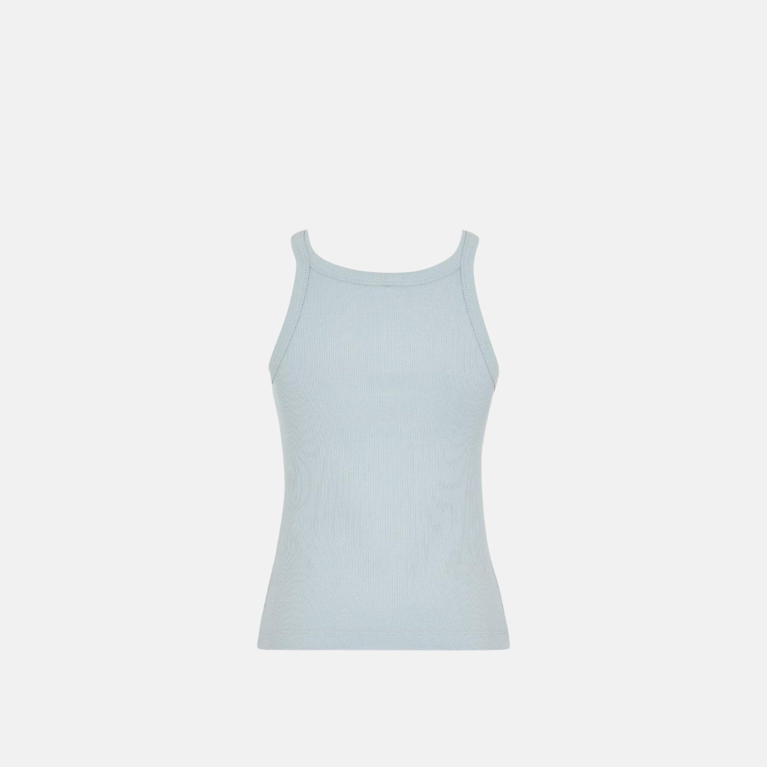 Fendi Top In Sleeveless Cotton, Blue, Back