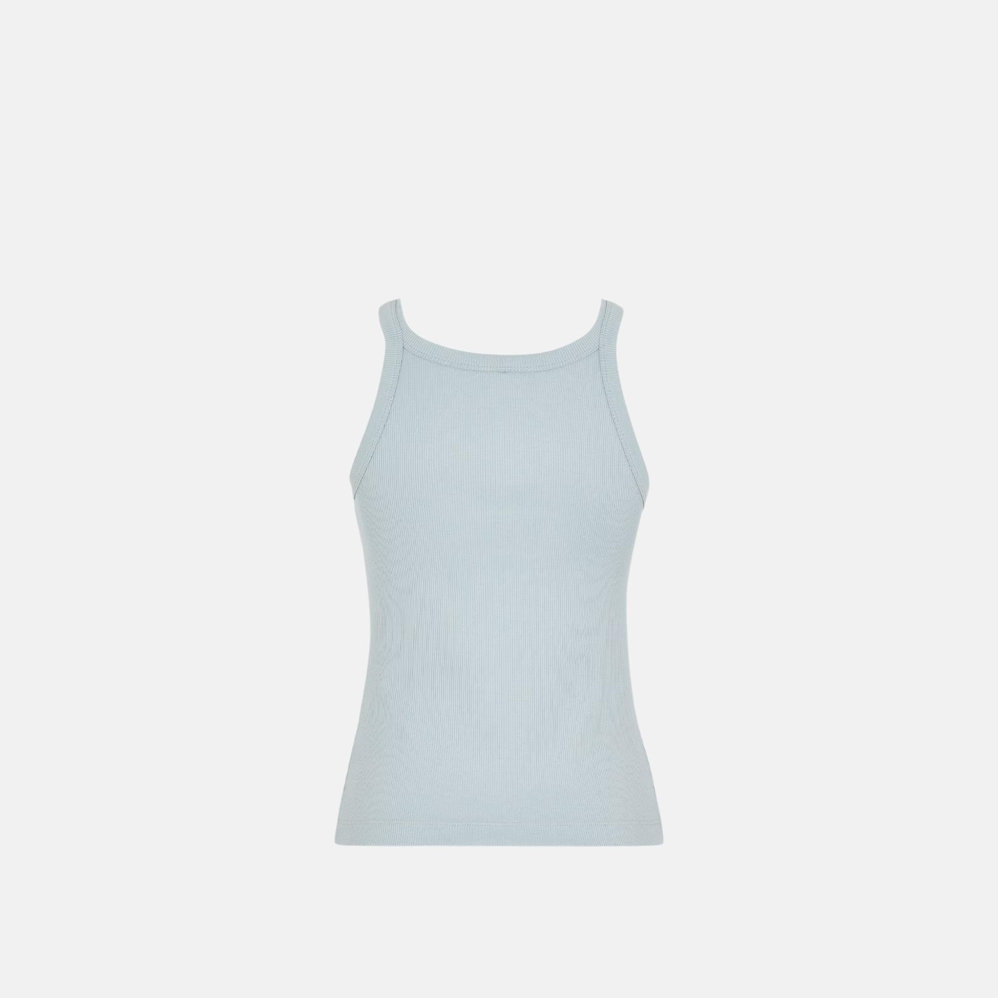 Fendi Top In Sleeveless Cotton, Blue, Back