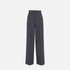 Fendi Trousers In Grey Pinstriped Wool, Front