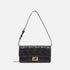 Fendi Wallet On Chain Baguette In Leather, Black, Front