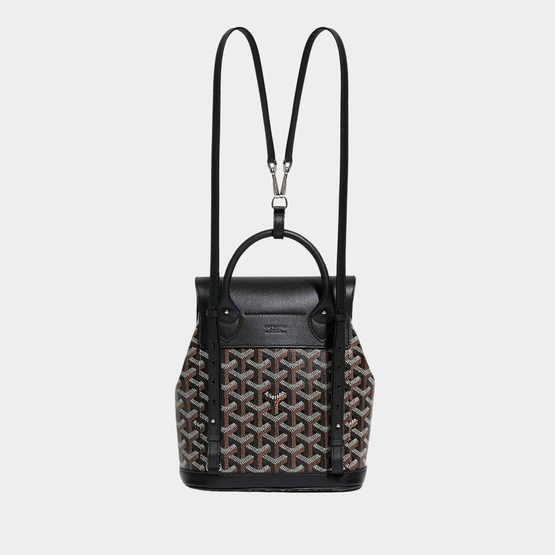 Goyard حقيبة ظهر ألبين الصغيرة، سوداء، من الخلف