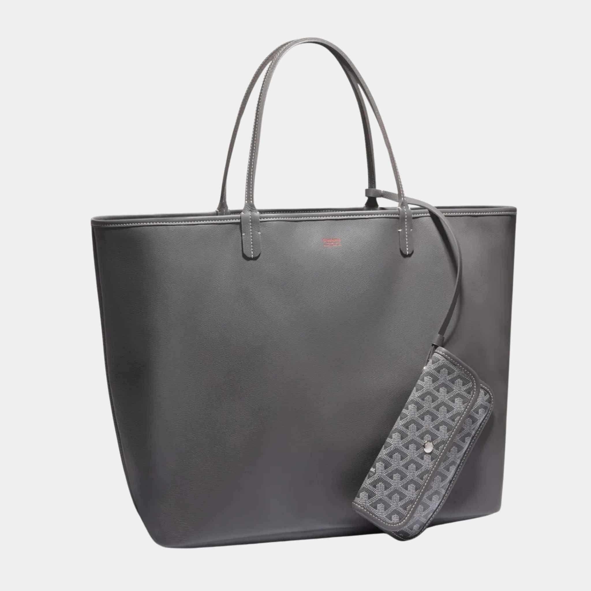 Goyard Anjou GM Bag, Grey, Front View