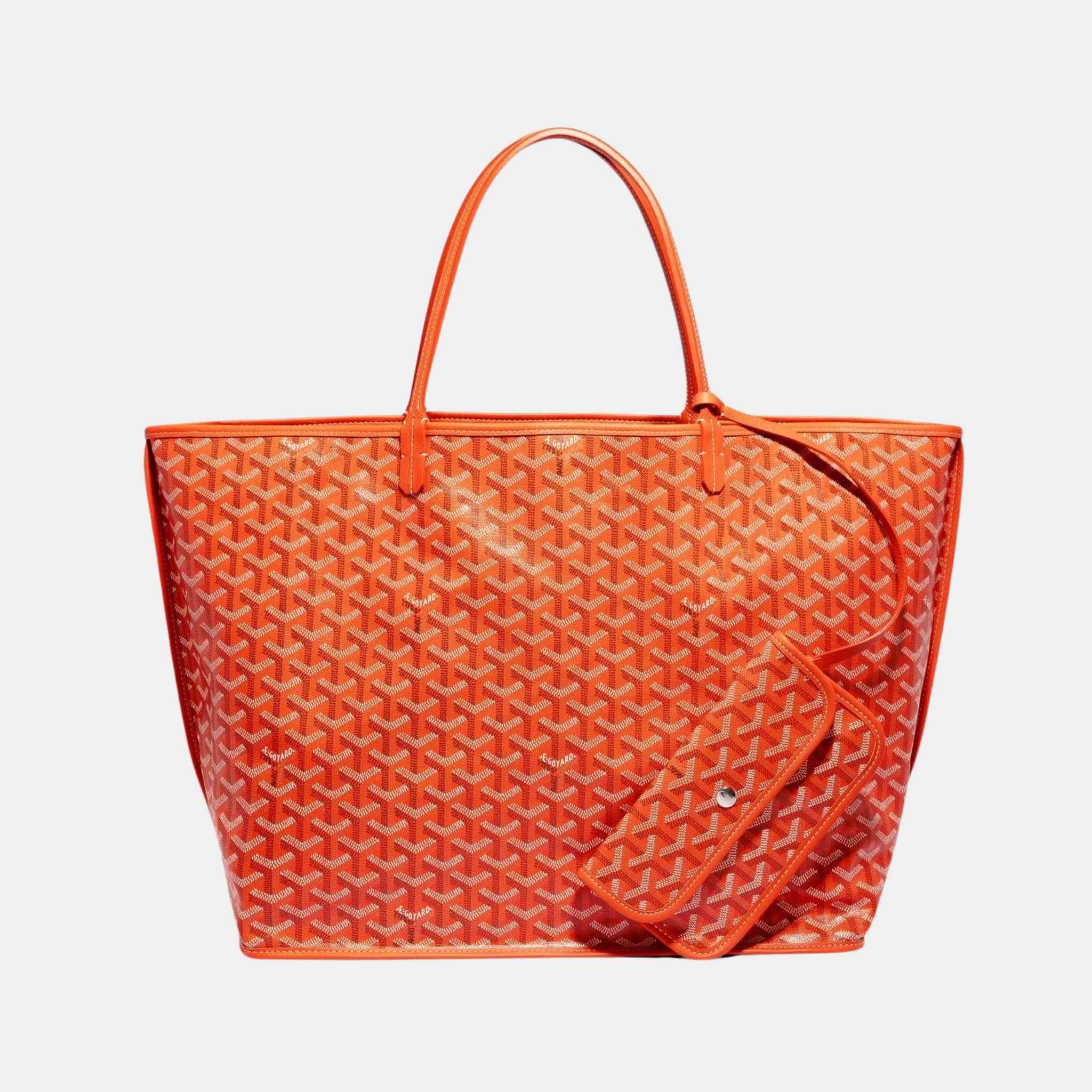 Goyard Anjou GM Bag, Orange, Inside Out View