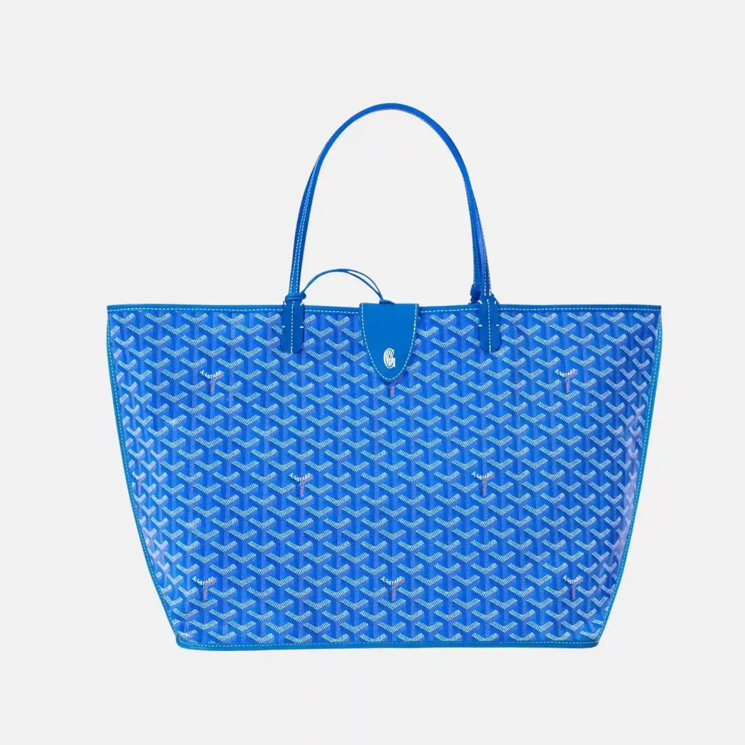Goyard Anjou GM Bag, Sky Blue, Front