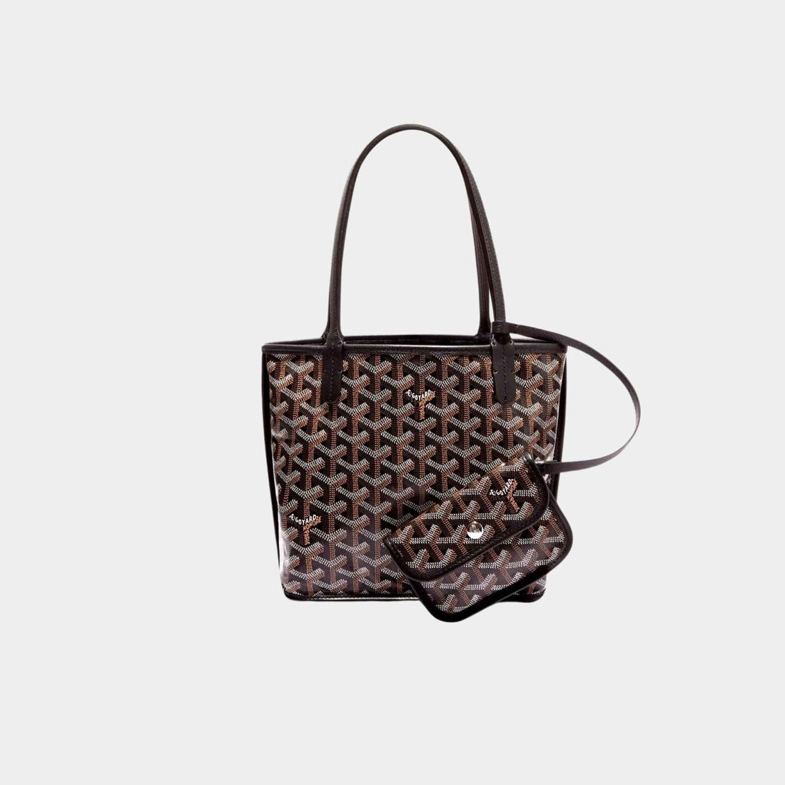 Goyard Anjou Mini Bag, Black, Inside Out View