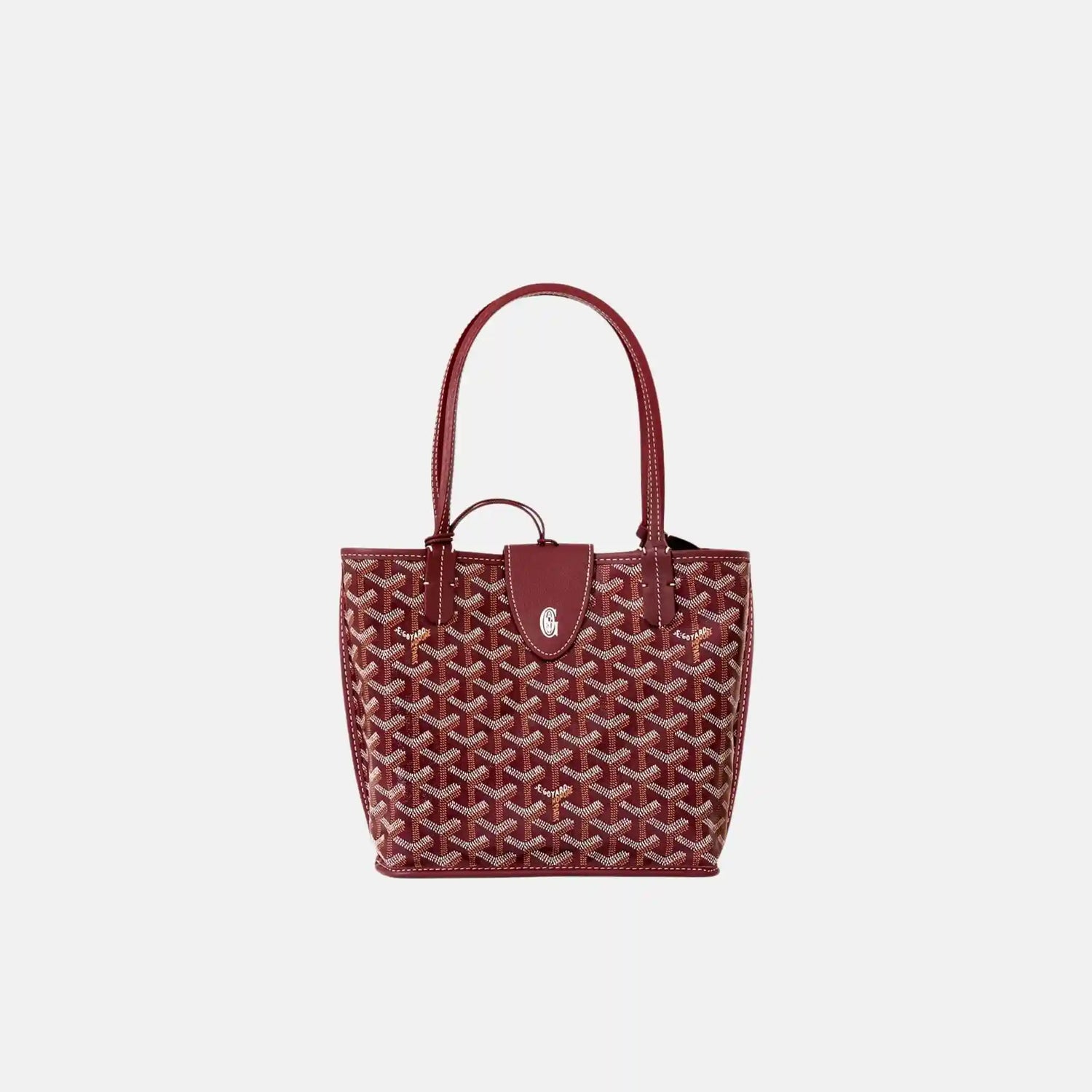 Goyard Anjou Mini Bag, Burgundy, Front