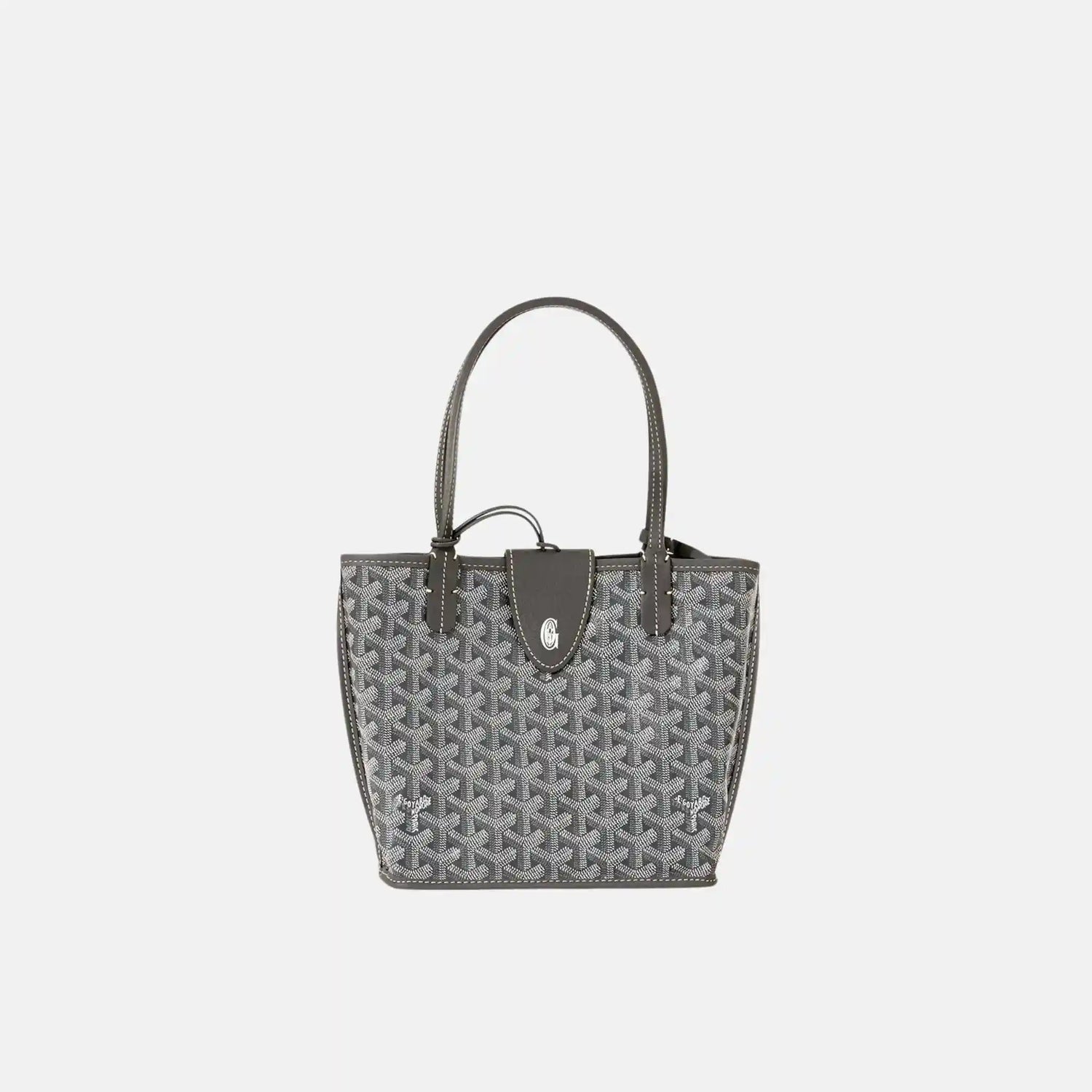 Goyard Anjou Mini Bag, Grey, Front