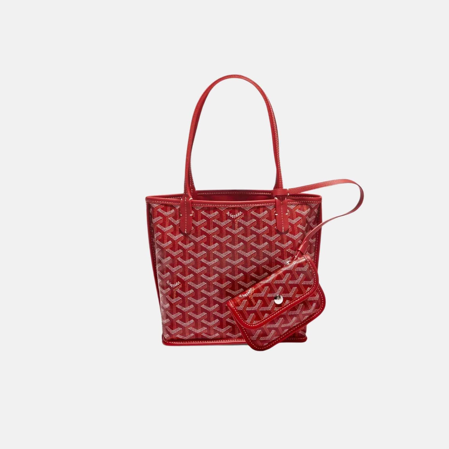 Goyard Anjou Mini Bag, Red, Inside Out View