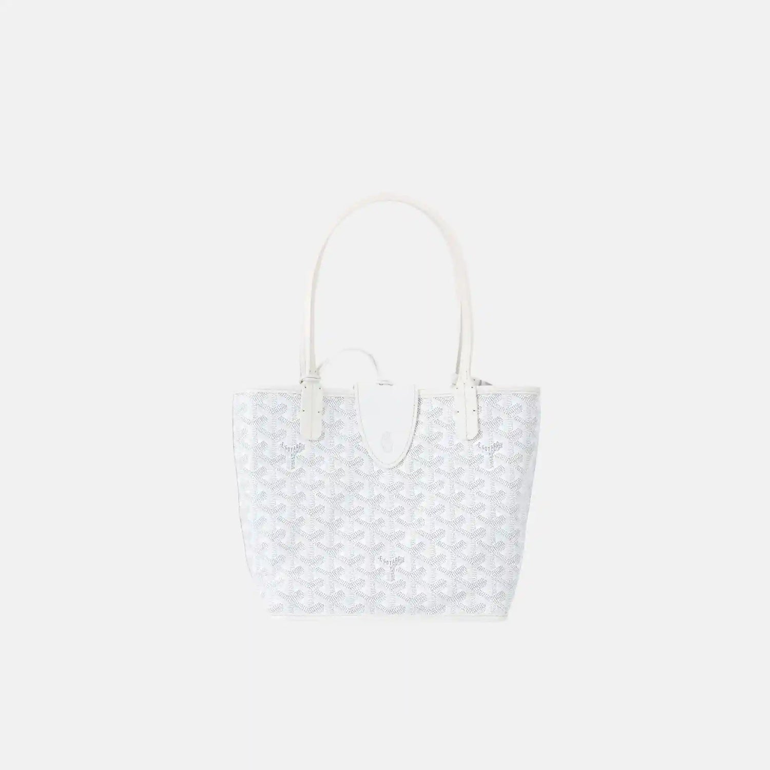 Goyard Anjou Mini Bag, White, Front