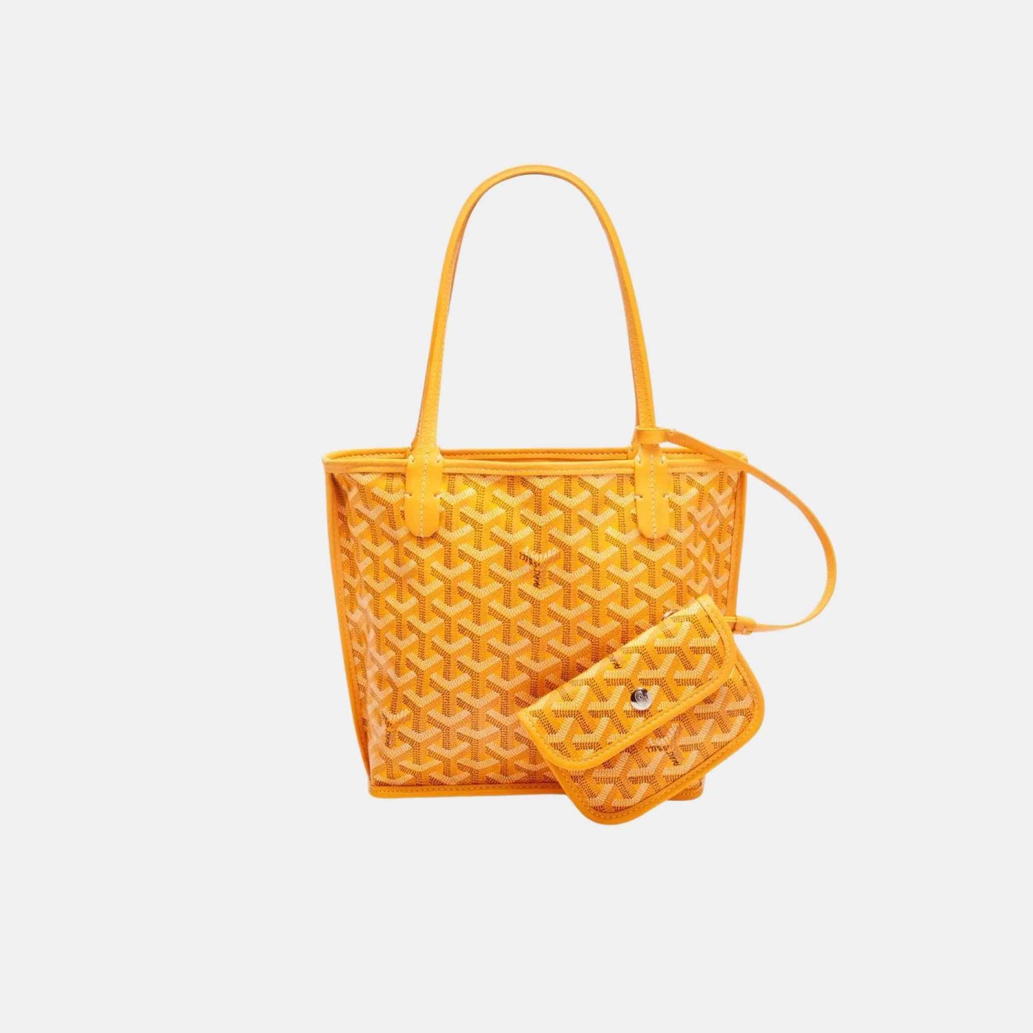 Goyard Anjou Mini Bag, Yellow, Inside Out View