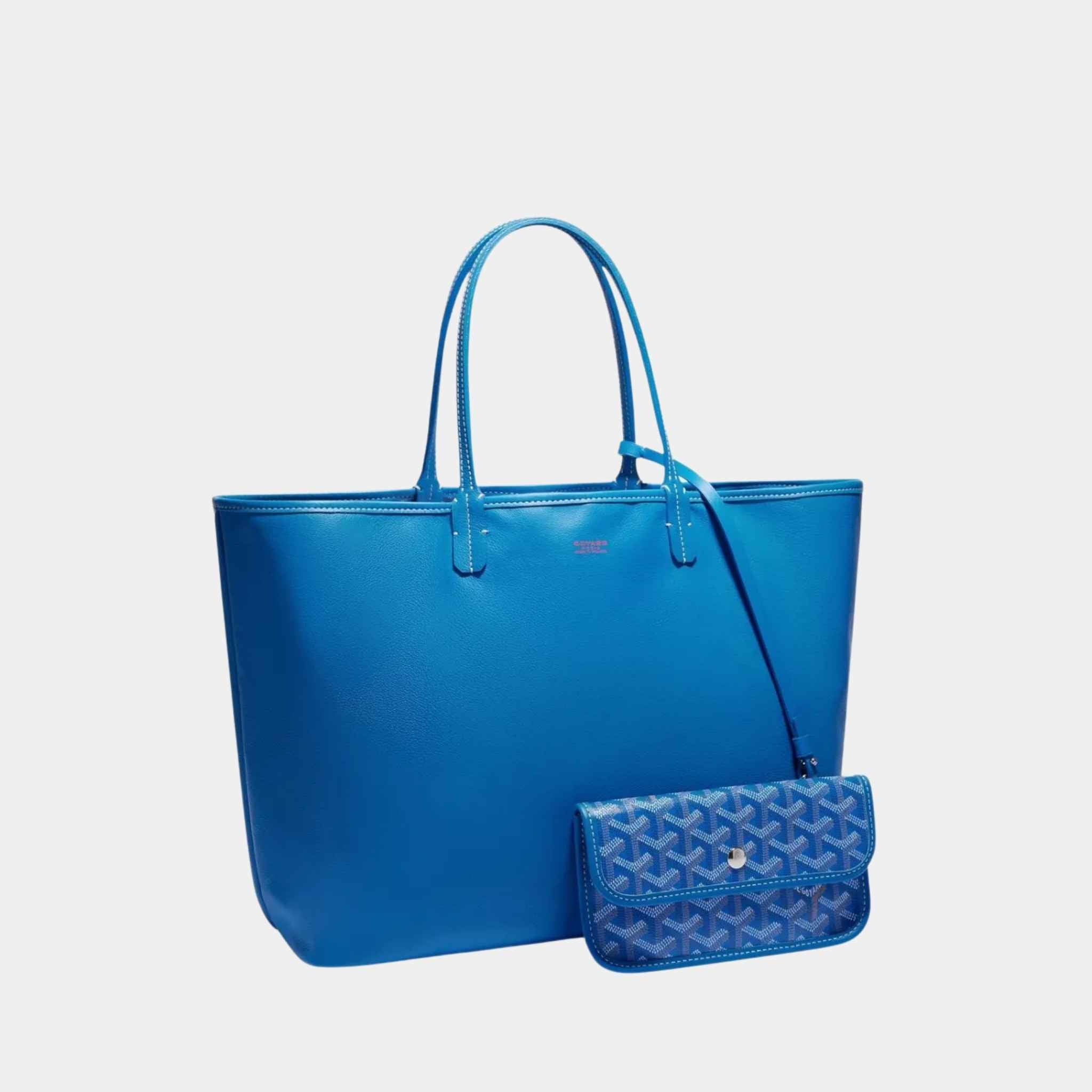 Goyard Anjou PM Bag, Sky Blue, Front View