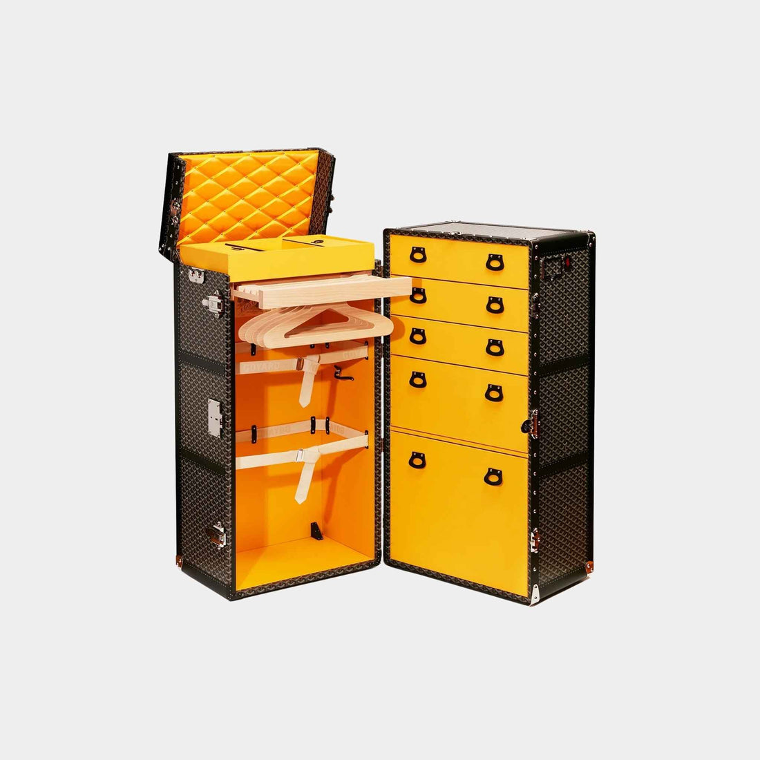 صندوق Goyard Armoire، أسود، من الداخل