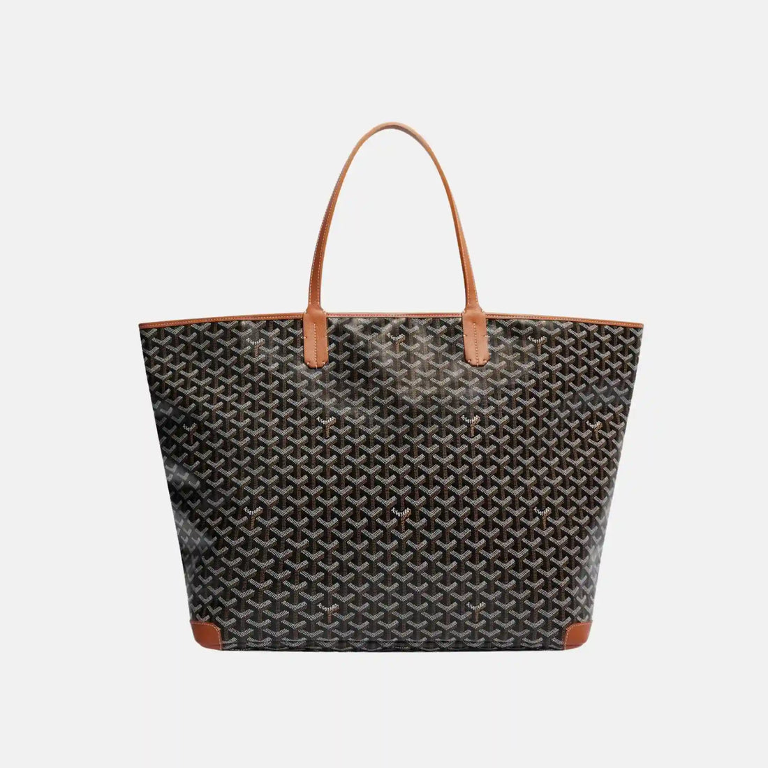 حقيبة Goyard Artois GM، سوداء وبنية، من الأمام