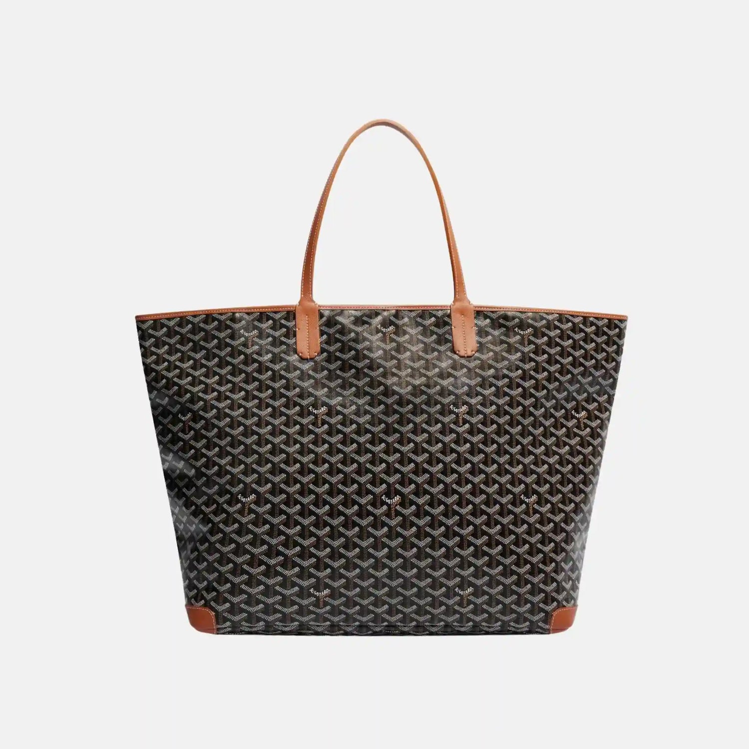 Goyard Artois GM Bag, Black and Tan, Front