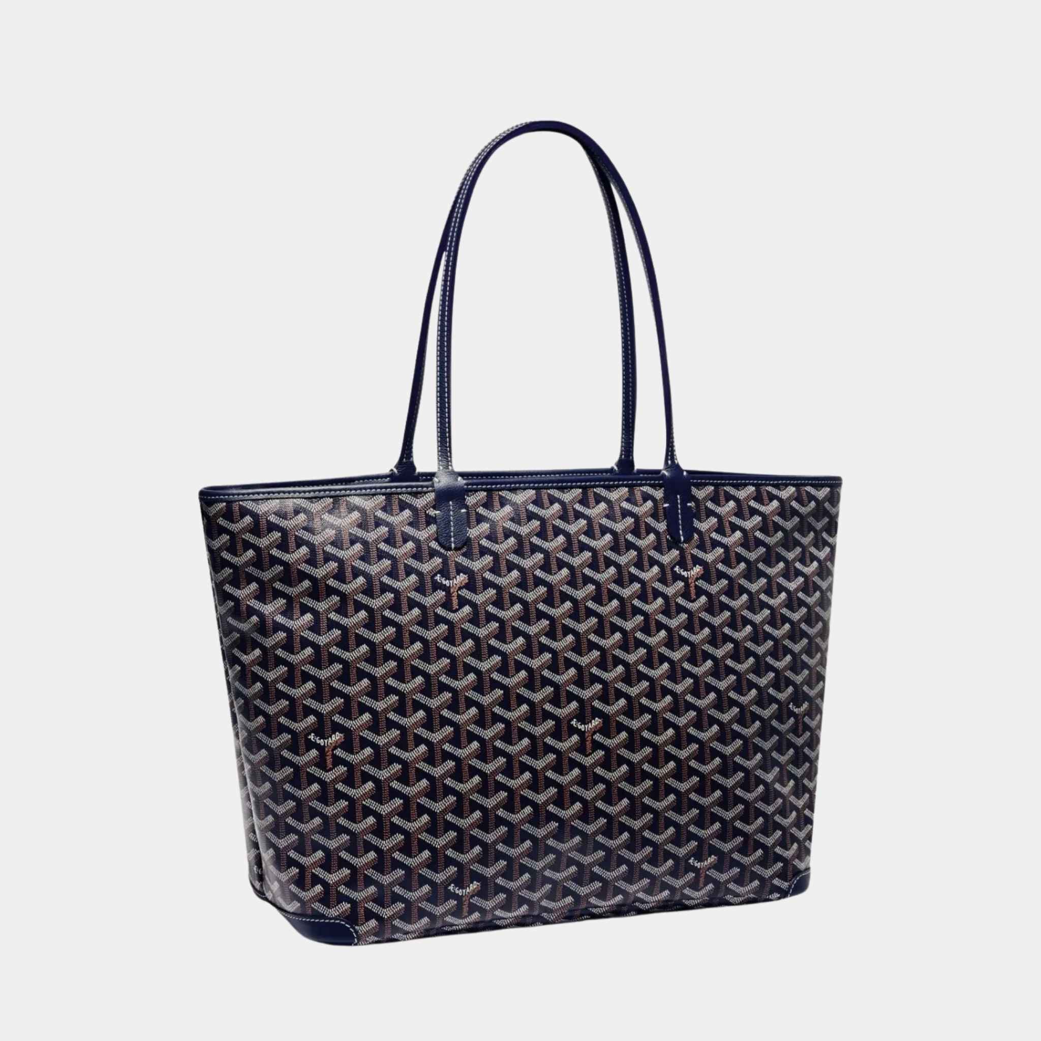 Goyard Artois MM Bag, Blue, Front View