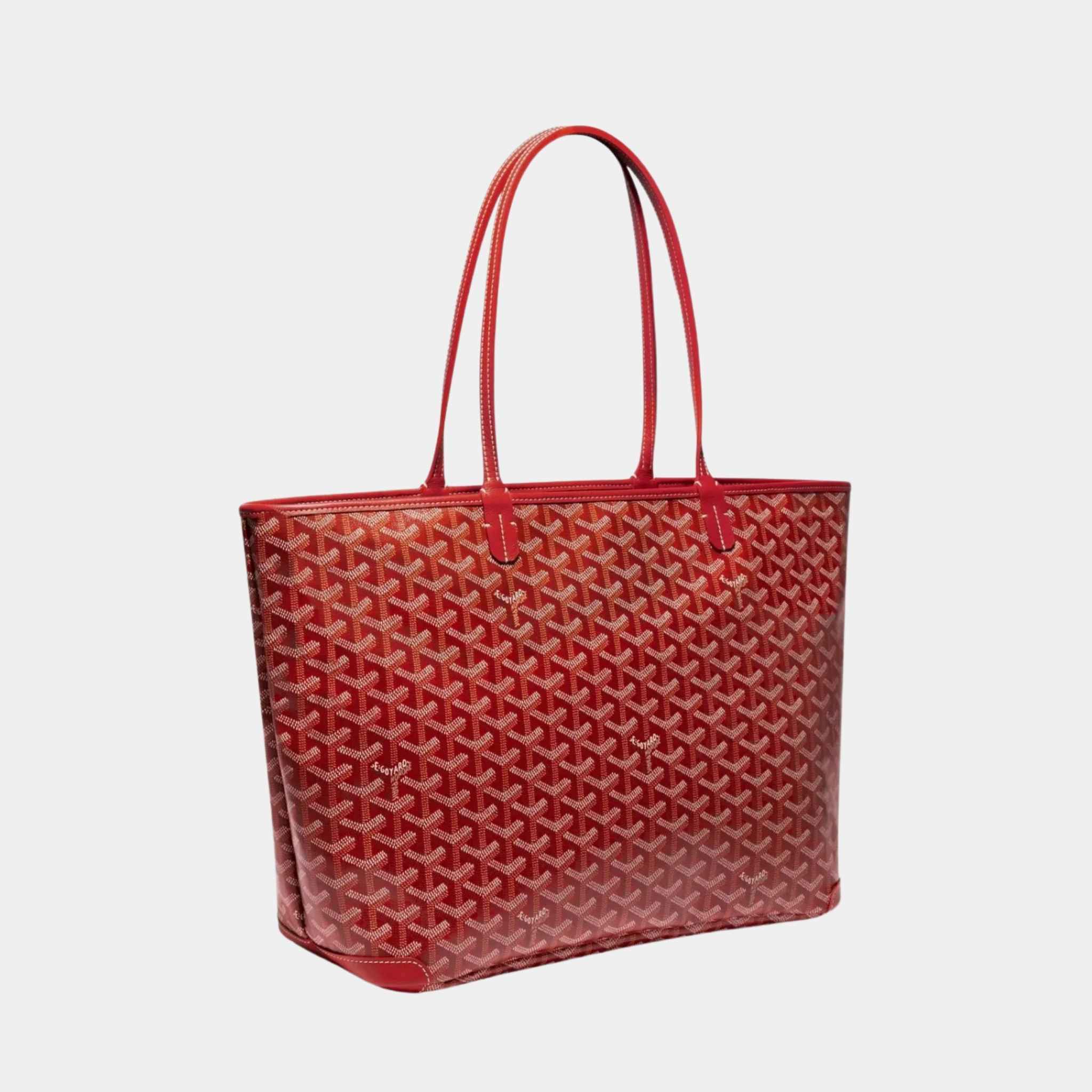 Goyard Artois MM Bag, Red, Front View