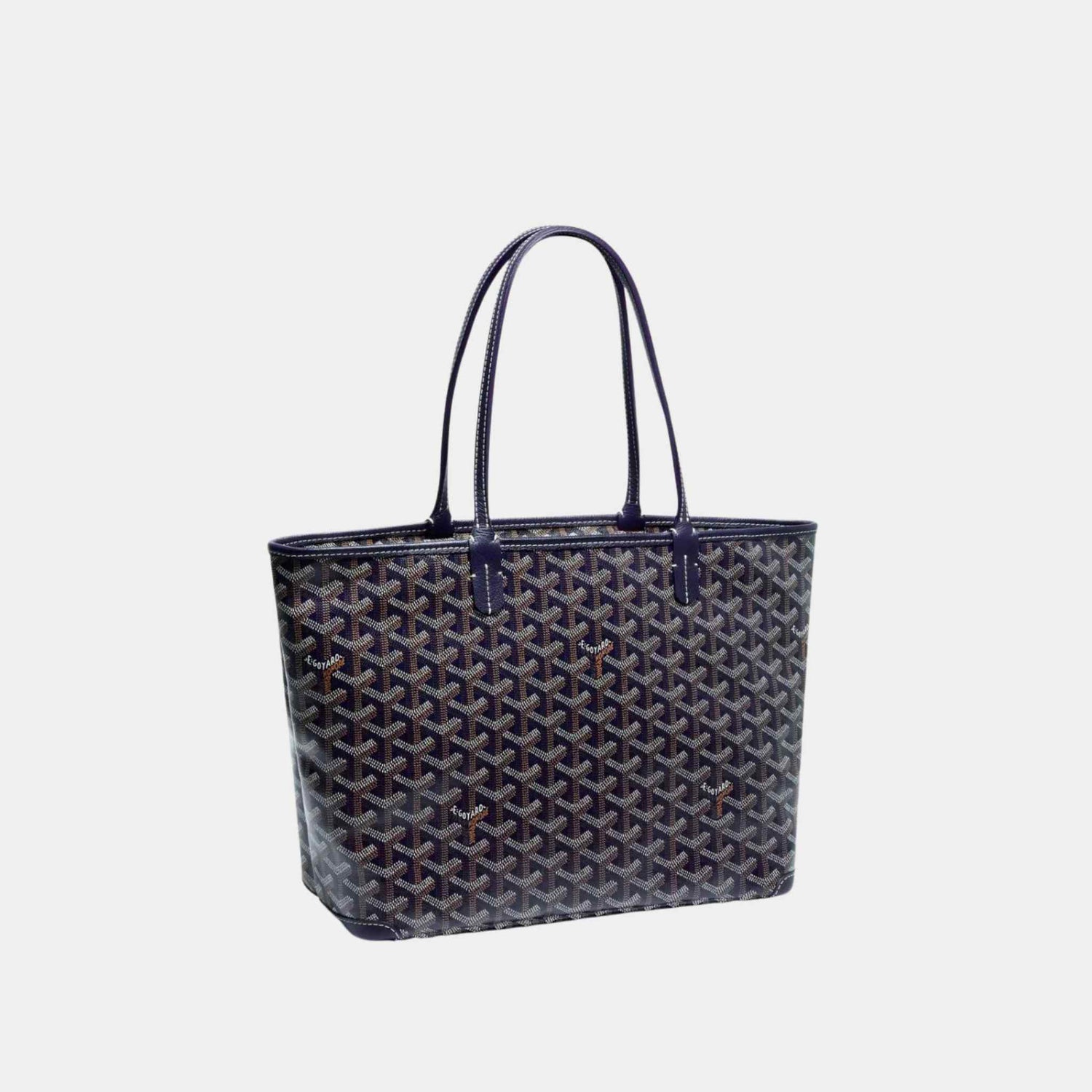 Goyard Artois PM Bag in Blue, Side Front