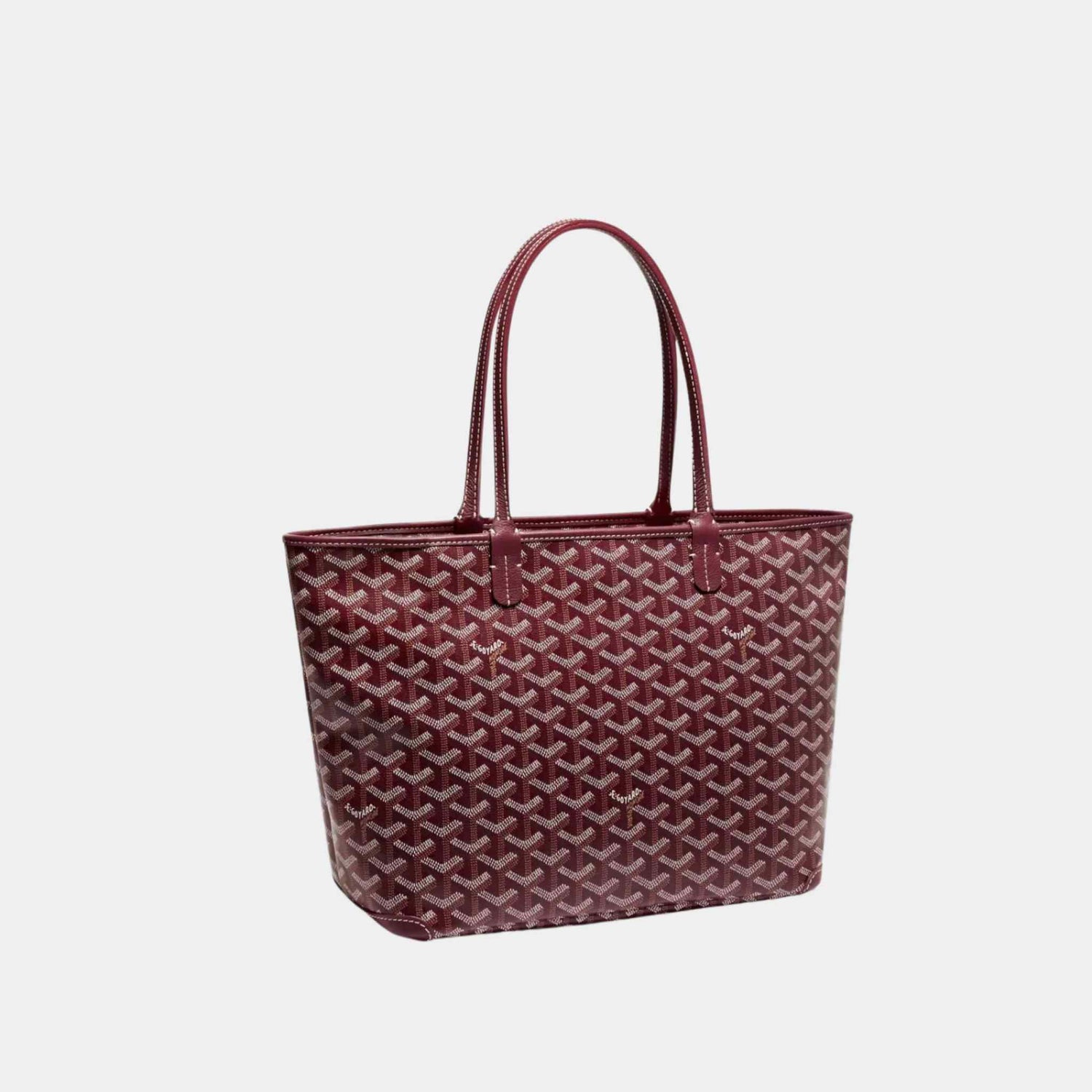 Goyard Artois PM Bag in Burgundy, Side Front