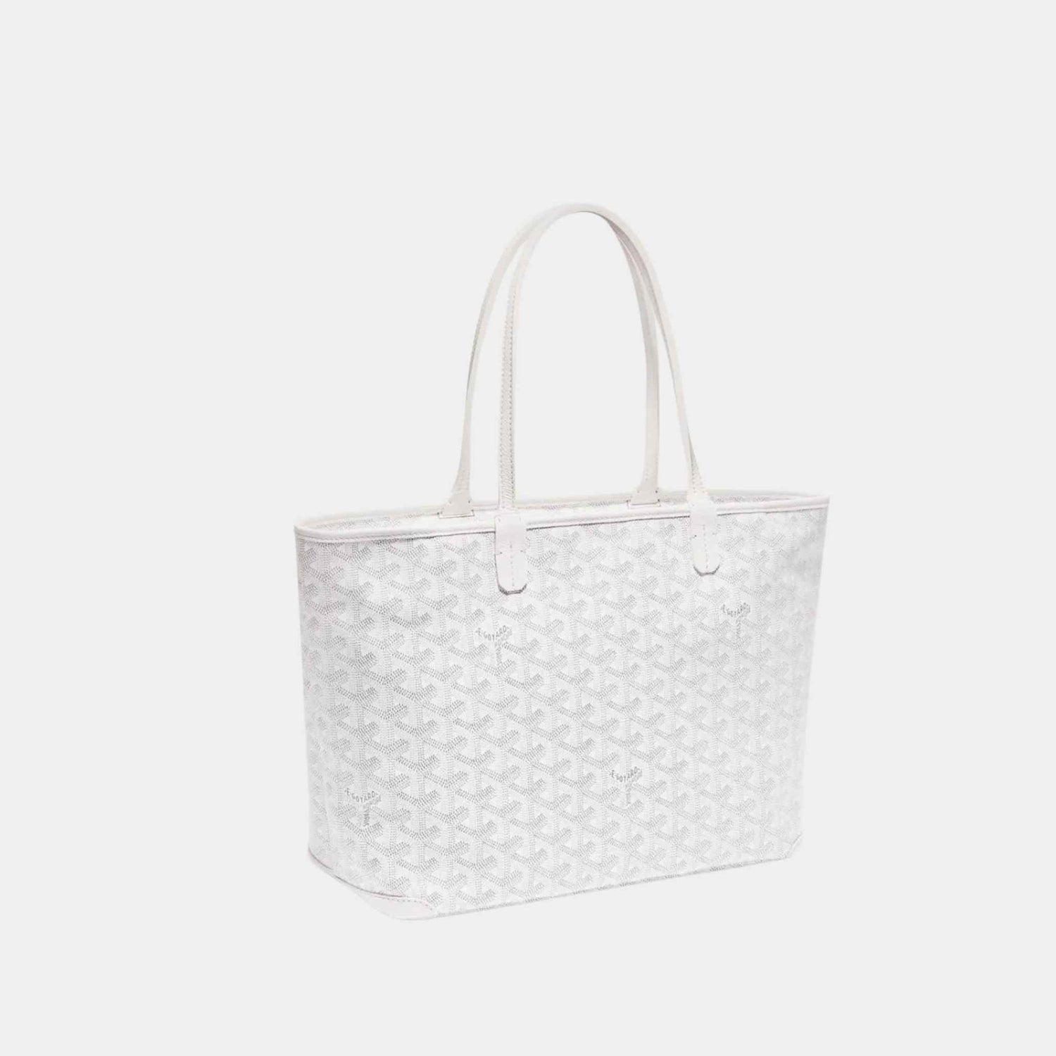 Goyard Artois PM Bag in White, Side Front