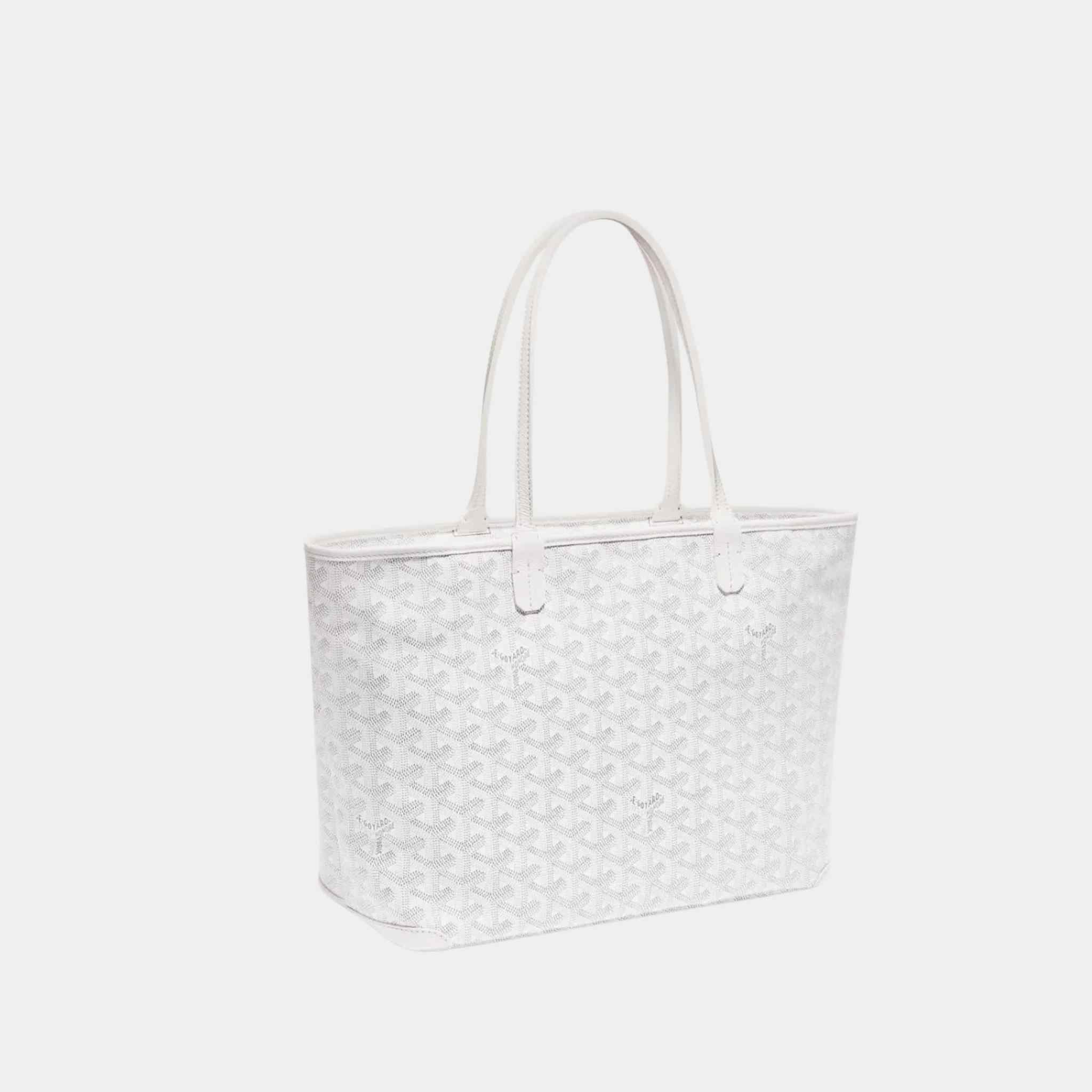 Goyard Artois PM Bag in White, Side Front