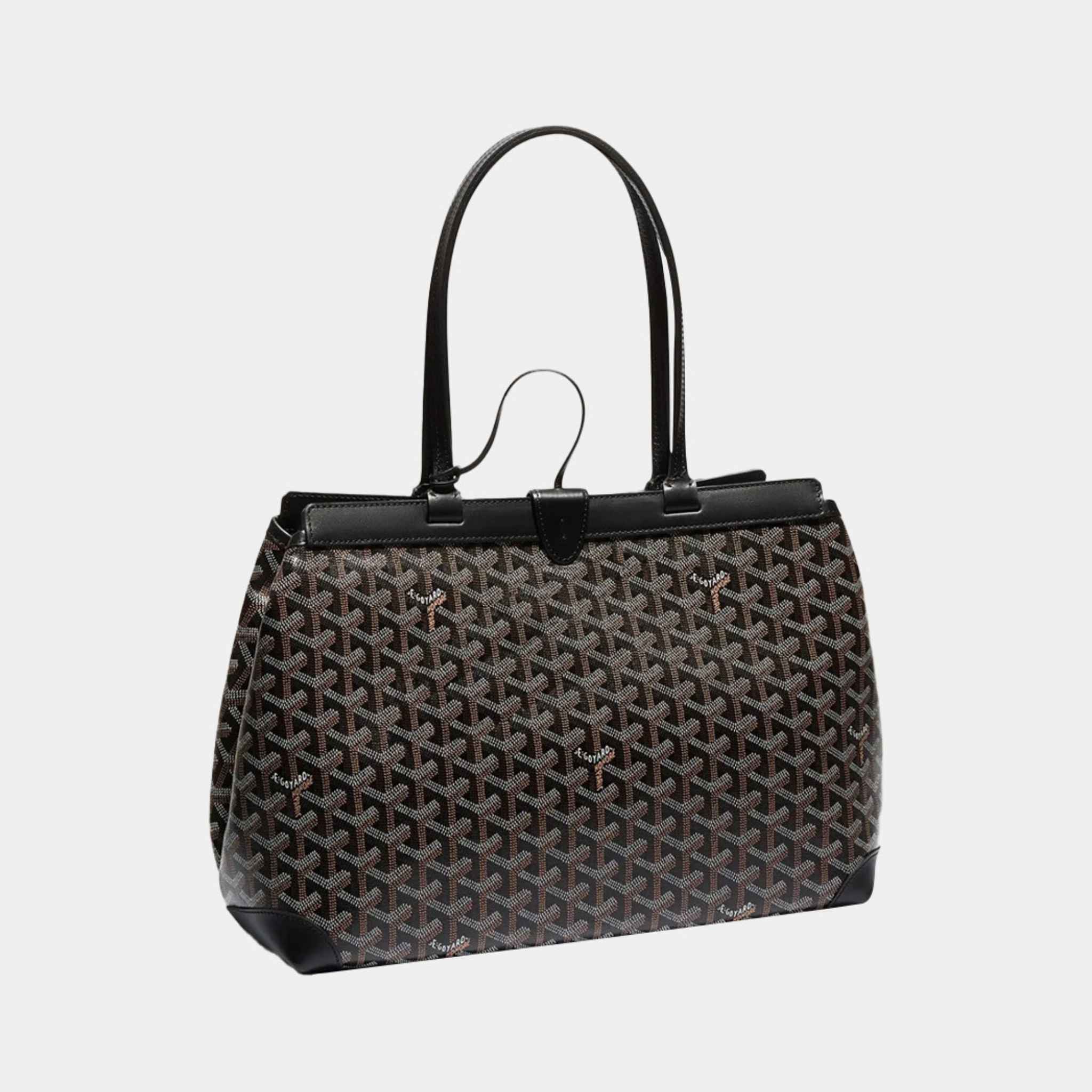 Goyard Bellechasse Biaude PM Bag, Black, Front, Side