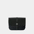 Goyard Belvedere MM Bag, 2024’ exclusive Jet-Black Limited Edition, Goyardine Canvas, Front View