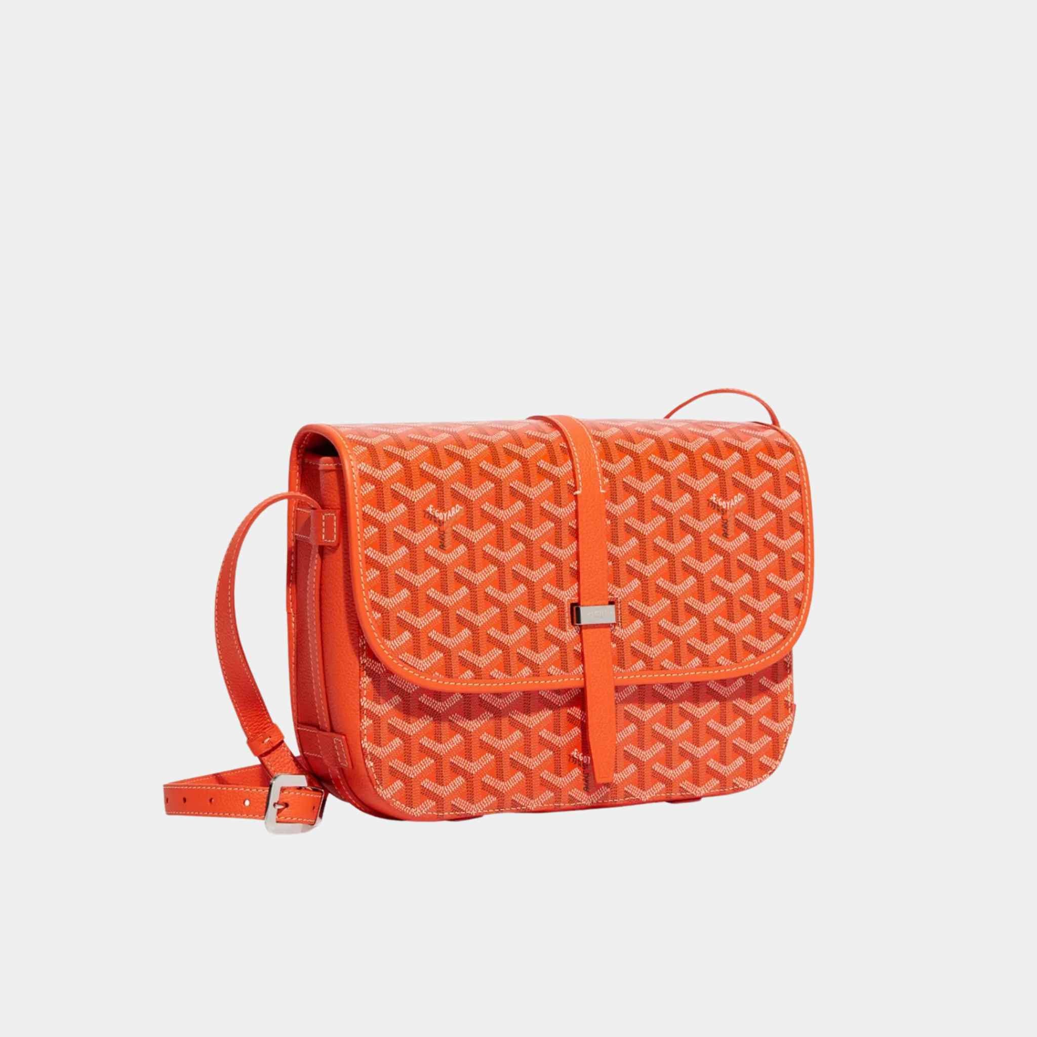 Goyard Belvedere MM Bag, Orange, Front, Side