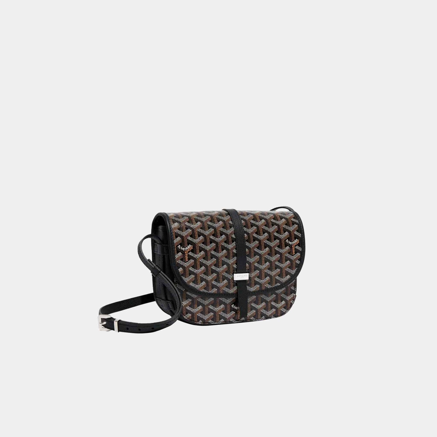 Goyard Belvedere PM Bag, Black, Front, Side