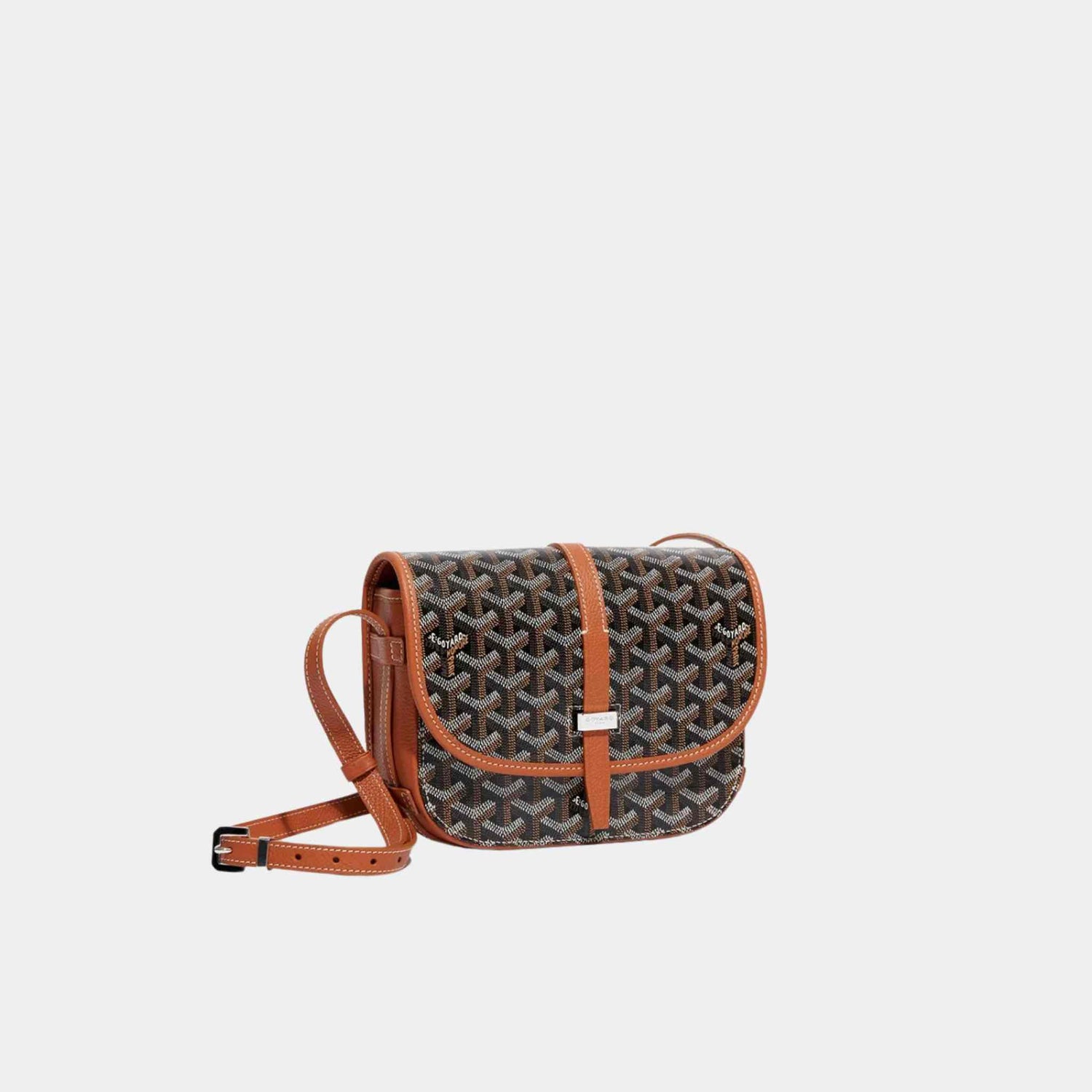 Goyard Belvedere PM Bag, Brown, Front, Side