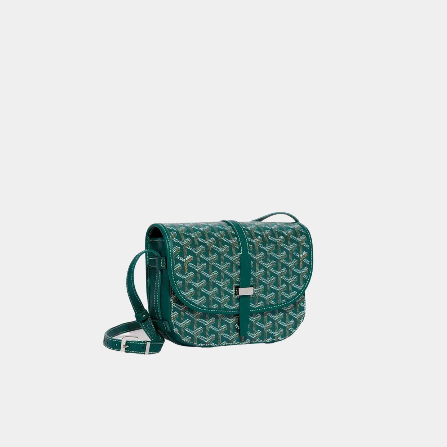 Goyard Belvedere PM Bag, Green, Front, Side