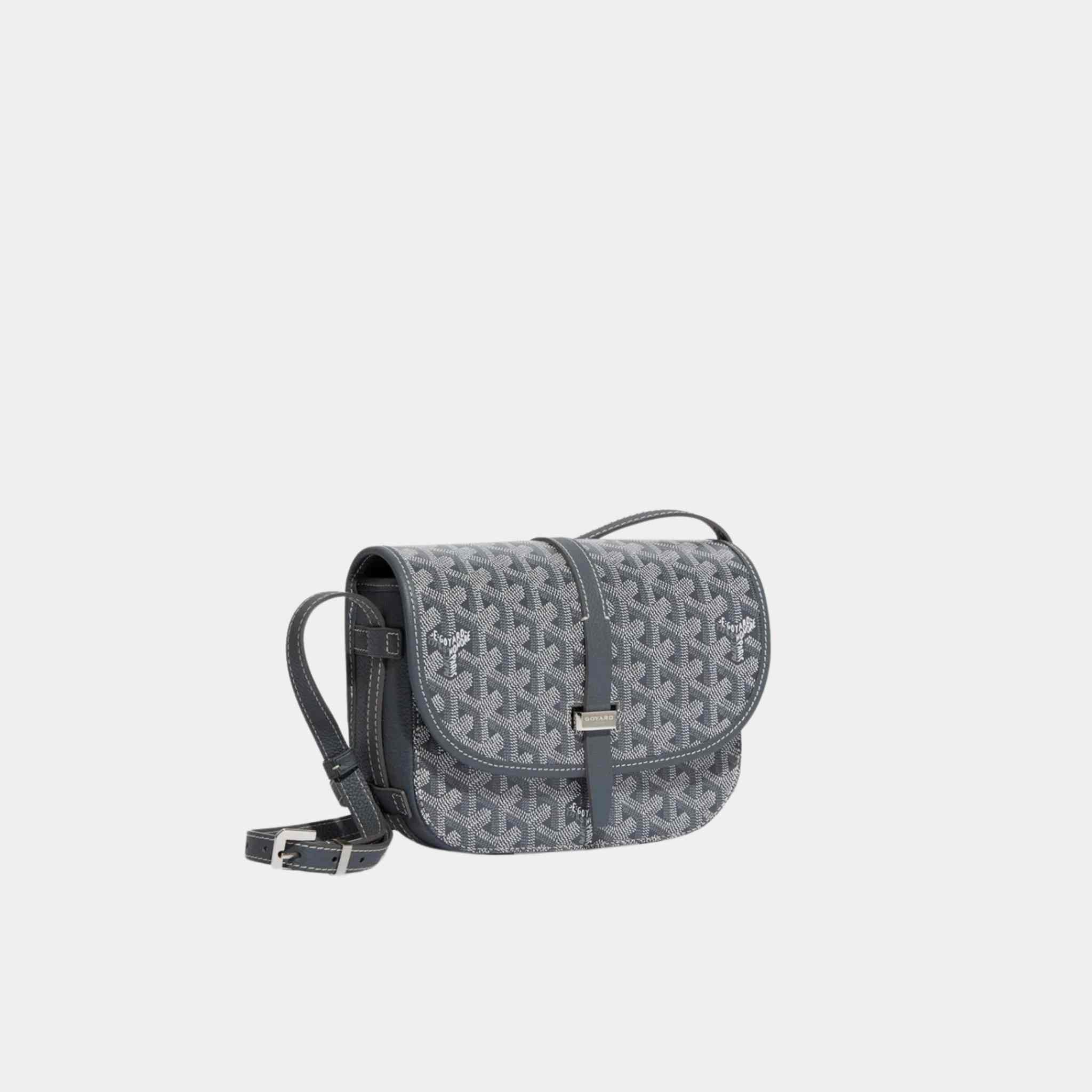 Goyard Belvedere PM Bag, Grey, Front, Side