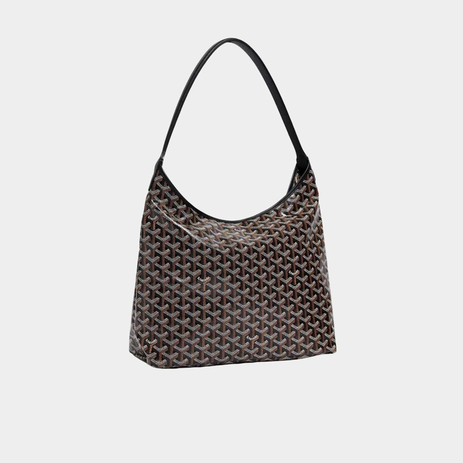 Goyard Boheme Hobo Bag, Black, Front View