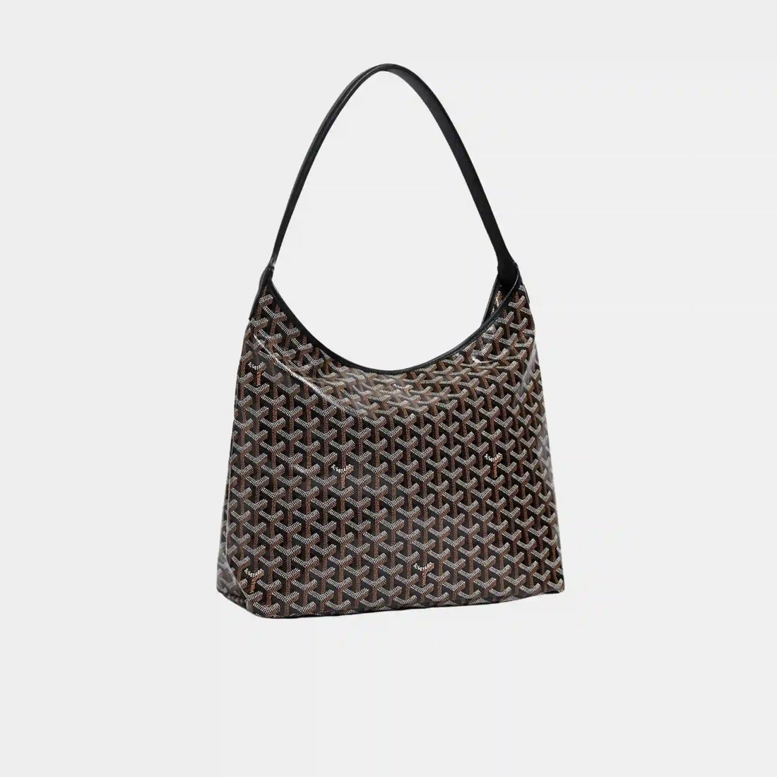 Goyard Boheme Hobo Bag, Black, Front View