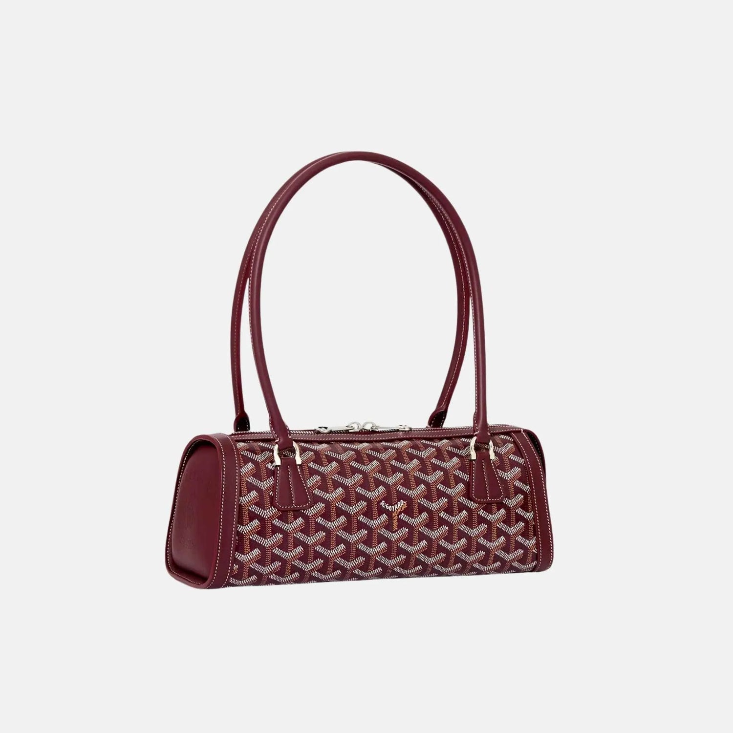 Goyard Bonbonniere Bag, Burgundy, Front