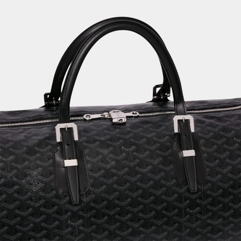 Goyard Boston 50 Bag Jet Black, Top View