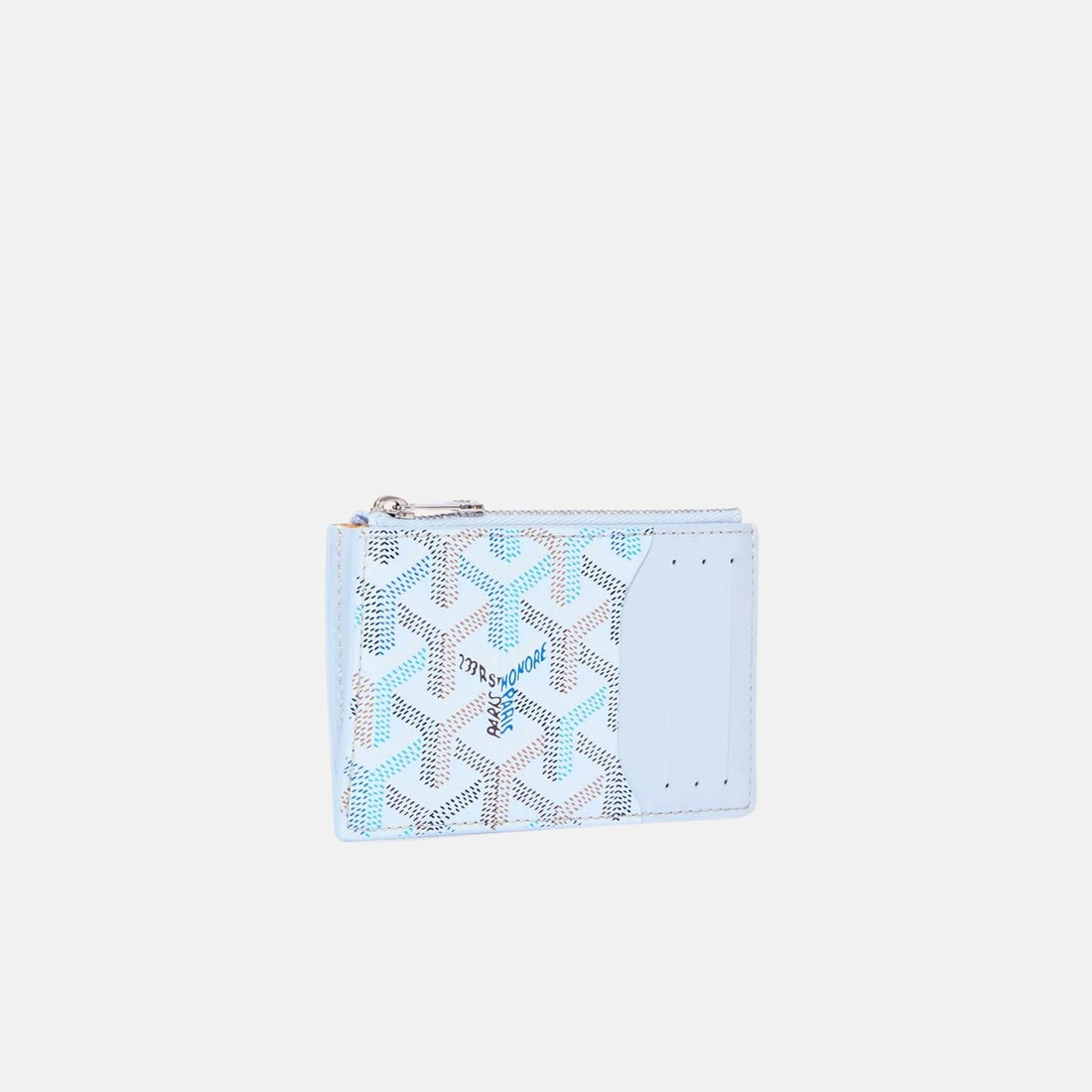 Goyard Bourbon Zipped Card Holder Multicoloured Limited Edition, Polar Blue